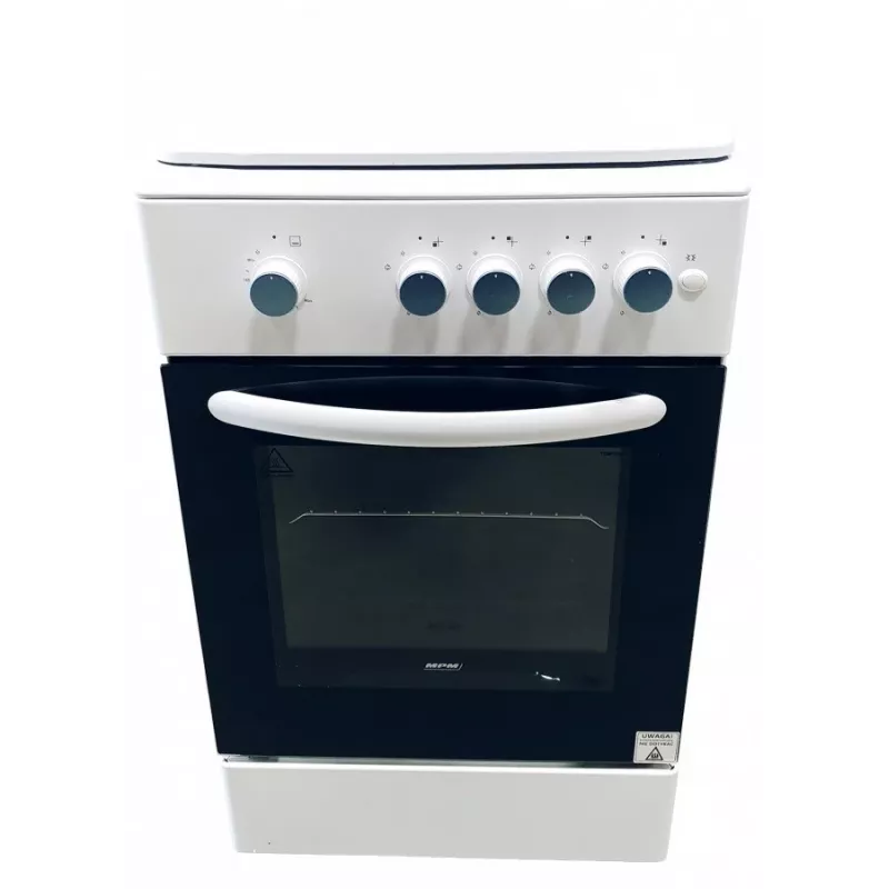 Dujinė viryklė MPM MPM-54-KGF-21, 4 degiklių kaitlentė, 60 cm, dujinė, balta, energijos klasė A
