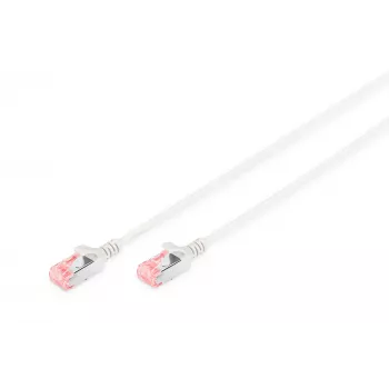 Tinklo kabelis Digitus CAT 6 U/FTP plonas komutacinis kabelis RJ-45 Cat6 1 m pilkas