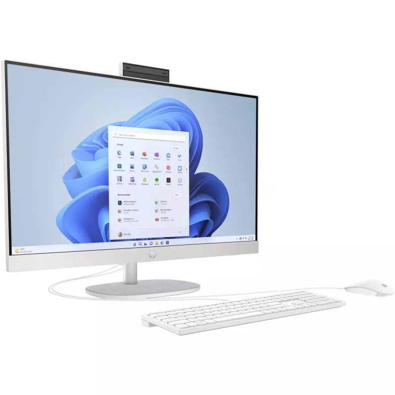 HP 27-cr0007ng - All-in-One (Complete Solution) - Ryzen 5 7520U / 2,8 GHz - RAM 16GB - SSD 512GB - NVMe - Radeon Graphics - 1GbE, Bluetooth 5,3, Wi-Fi 6 - WLAN: 802,11a/b/g/n/ac/ax