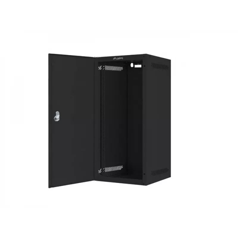 Prie sienos montuojamas stovas LANBERG WF10-2312-00B 12U, 280×310×603 mm, IP20, juoda, 20 kg