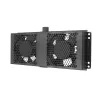 Aušinimo ventiliatorius Extralink 2 FANS ROOF COOLING UNIT 220V AC Juoda Metal