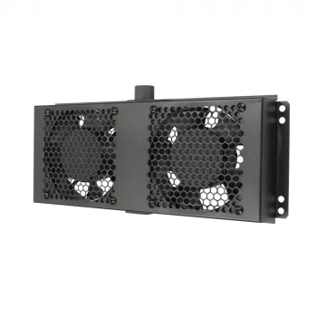 Aušinimo ventiliatorius Extralink 2 FANS ROOF COOLING UNIT 220V AC Juoda Metal