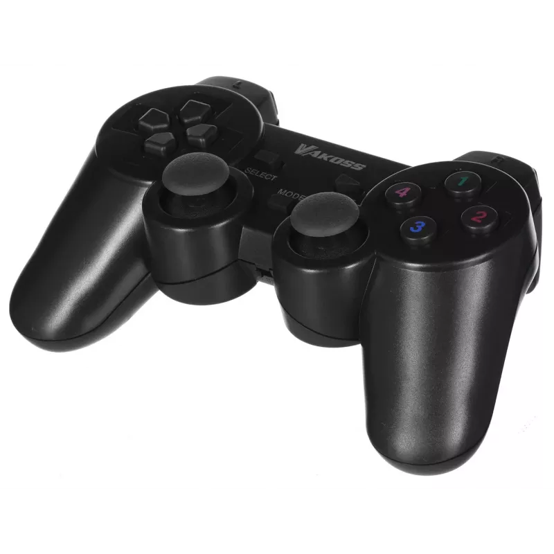 Žaidimų pultas VAKOSS GP-3925BK Juodas belaidis RF analoginis/skaitmeninis PC ir PlayStation 3, 12 mygtukų, 2,4 GHz, nano imtuvas