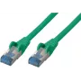 Tinklo kabelis S/CONN žalias Cat6a S/FTP 0,5 m