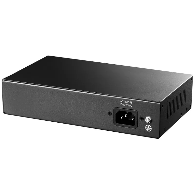 Tinklo jungiklis Cudy FS1010PG — 10/100 Mbps, 8 PoE prievadai, 2 aukštyn, 120 W PoE biudžetas, metalinis korpusas