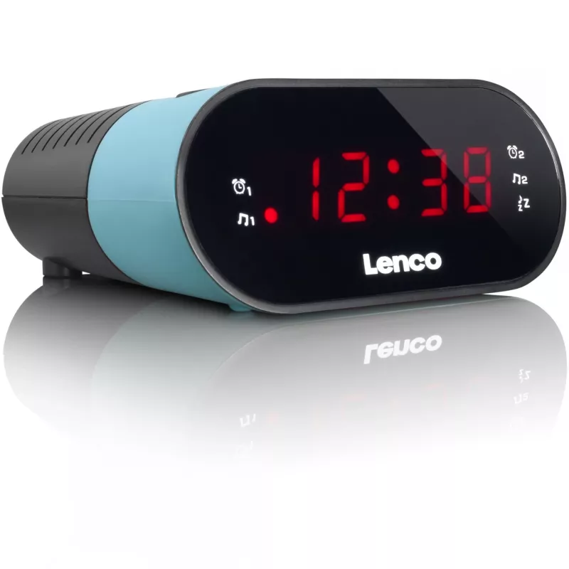 Laikrodis radijas Lenco CR-07 juoda mėlyna