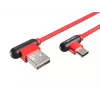 USB laidas NATEC NKA-1201 USB 2.0 1m USB A USB C Juoda Raudona