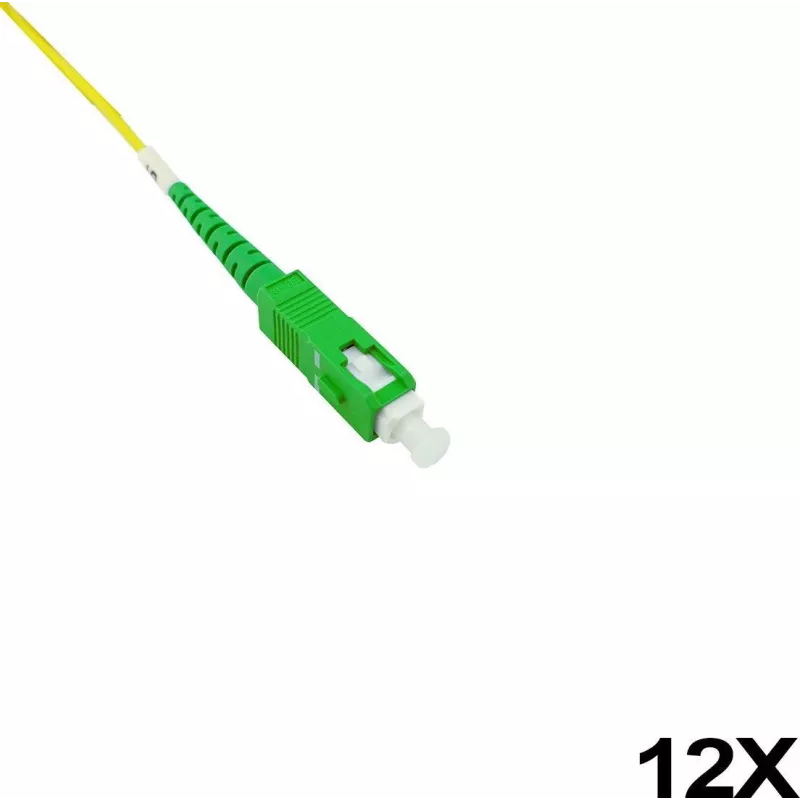 BlueOptics LWL Faserpigtail, Multicolour, 12x, 1 Meter, SC/UPC, G.657.A1 Singlemode