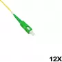 BlueOptics LWL Faserpigtail, Multicolour, 12x, 1 Meter, SC/UPC, G.657.A1 Singlemode