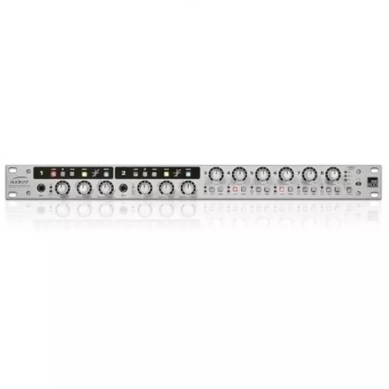 8 kanalų mikrofono pirminis stiprintuvas Audient ASP800, 24 bitų/96 kHz, 8 kanalai