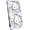 NZXT F280X RGB 140mm ARGB korpuso ventiliatoriai – balti, 2 vnt. pakuotėje