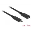 USB kabelis DeLOCK SuperSpeed USB 3.2 Gen 1 2m USB C juodas