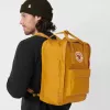 Kuprinė Fjällräven Kanken nešiojamajam kompiuteriui 13 colių — laisvalaikio miesto kuprinė, Geltona, 250×160×350 mm, Poliamidas/PP/Vinilas