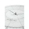 NeXtime klok 8125 Fancy Round, Ø43 cm, Sieninis, Balta/Sidabrinė