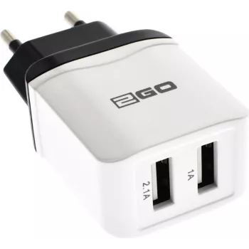 Mobiliojo įrenginio pakrovėjas 2GO 795999 Universalus Baltas AC Vidaus 2 USB prievadai