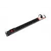 Armac M12 19 colių stovo maitinimo juosta, 12x 230V, vertikali, 1,5 m, juoda (M12/15/CZ)