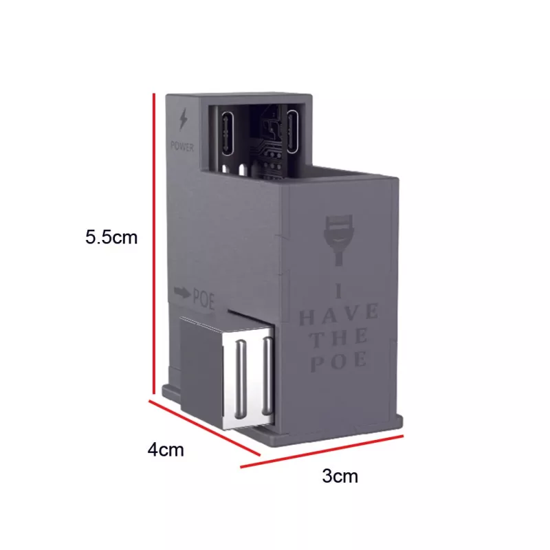 Extralink AT-USBC-JB-V3 | PoE keitiklis per USB-C | 25 W, 10/100 Mbps