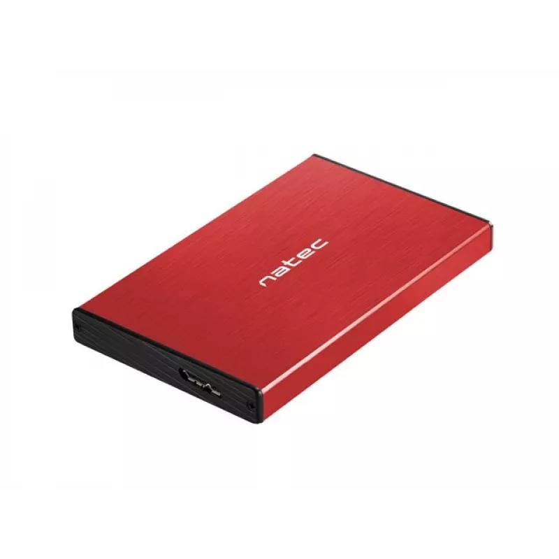 NATEC HDD KORPUSAS RHINO GO (USB 3.0, 2.5, RAUDONAS)
