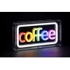 Neoninis LED ženklas ActiveJet AJE-NEON COFFEE, įvairiaspalvis, USB 5V, paviršinis montavimas, AS plastiko rėmas