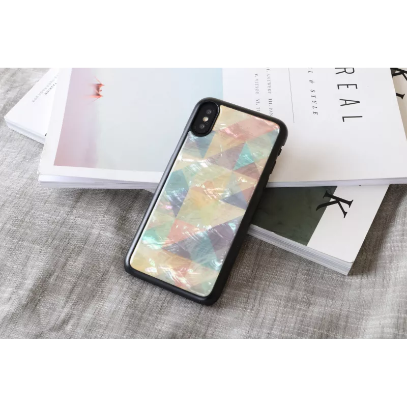 iKins išmaniojo telefono dėklas, skirtas iPhone XS / iPhone XS, Mosaic Juoda