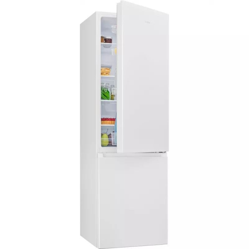 Laisvai pastatomas šaldytuvas BOMANN KG7353W — 268 L bendra talpa (197 L šaldytuvas, 71 L šaldiklis), 180 cm, baltas