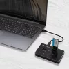 Qoltec 50310 Diskų prijungimo stotelė 2x SSD M.2 SATA NGFF USB Type C