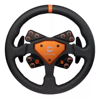 Simucube Tahko vairas, apvalus- 320 mm, oranžinis