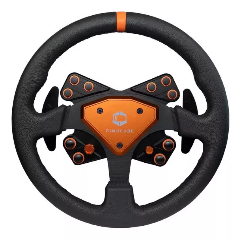 Simucube Tahko vairas, apvalus- 320 mm, oranžinis