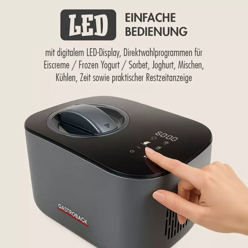 Ledų gaminimo aparatas GASTROBACK 42901 2in1 kompresorinis, 1 l talpa