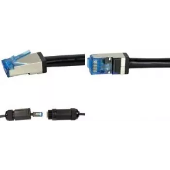 Logilink CQ7083S Ethernet komutacinis kabelis Juoda