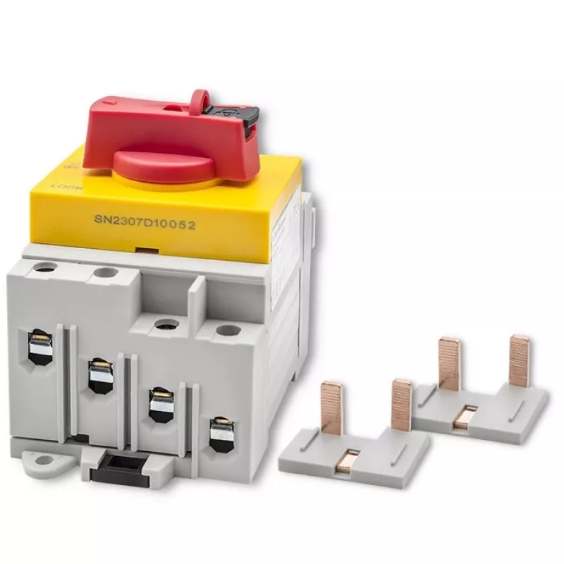 Qoltec 52611 DC izoliatorius su užrakinimo funkcija | Pagrindinis jungiklis | 1200 V | 32 A | 8 kV | 4P