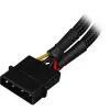 Sharkoon SATA Y maitinimo adapteris 4P Molex 0,15 m juodas - skaitmeniniams/duomenų - maitinimo šaltinis