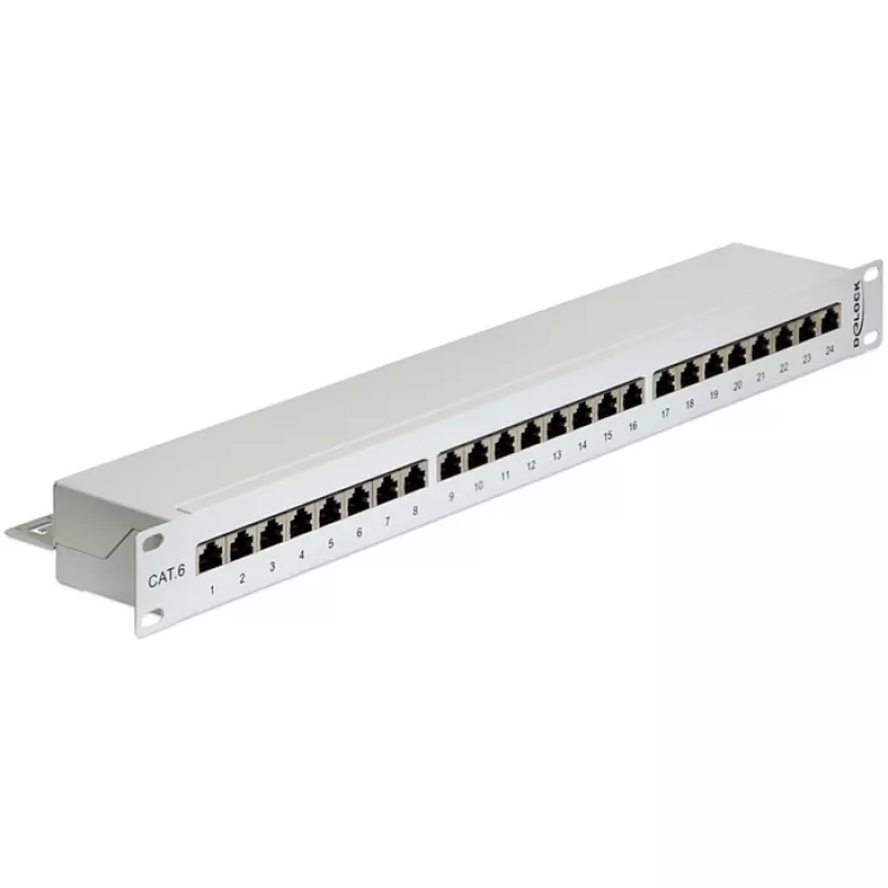 Skydelis DeLOCK 43300 1U RJ-45 pilkas
