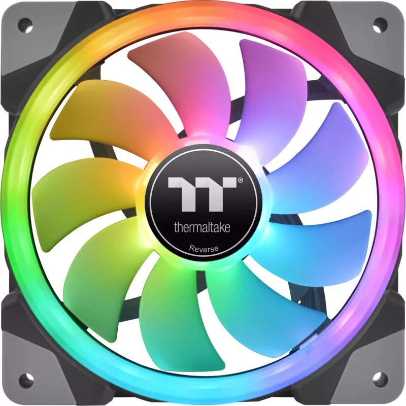 Thermaltake SWAFAN EX12 ARGB 120mm Reverse Blade 3 rinkinys - juoda