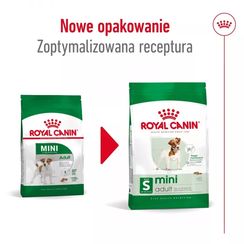 Sausas šunų maistas Royal Canin Adult Mini S 8 kg — visavertė mityba mažiems suaugusiems šunims