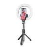 Puluz TBD0595696701A asmenukės lazda-trikojis su integruotu LED žiedo apšvietimu