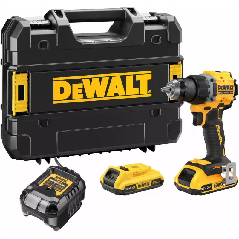Belaidis grąžtas DeWalt DCD794D2T-QW 18V su 2x 2Ah baterijomis
