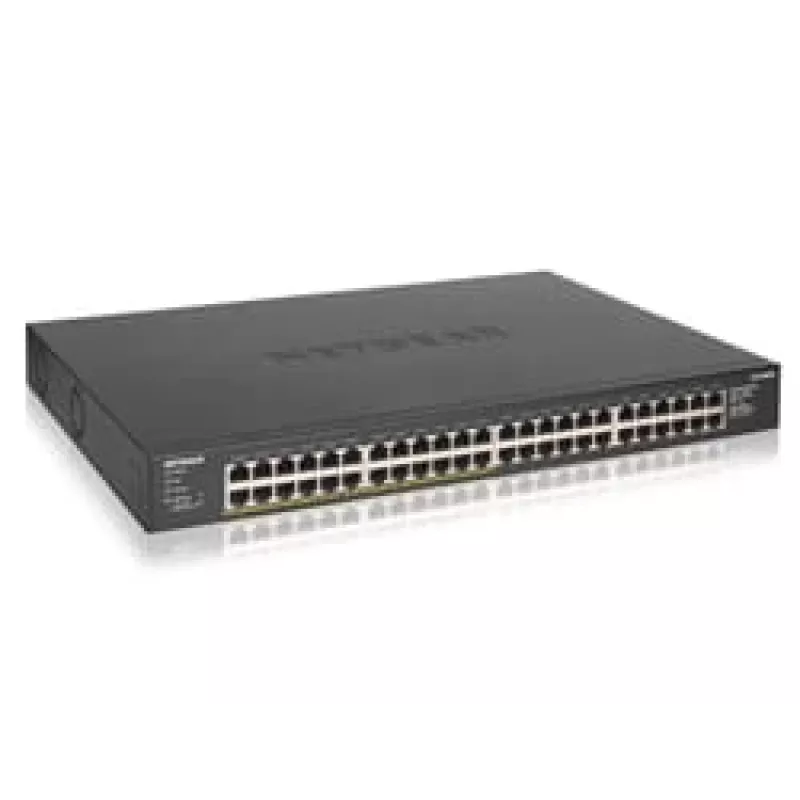 NETGEAR GS348PP Nevaldomas Gigabit Ethernet (10/100/1000) Power over Ethernet (PoE) Juodas