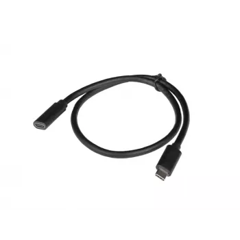 USB C į USB C laidas LANBERG CA-USBE-20CC-0005-BK, USB 3.2 Gen 1 (5 Gbit/s), 0,5 m, juodas