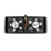 Aušinimo ventiliatorius Extralink 2 FANS ROOF COOLING UNIT 220V AC Juoda Metal