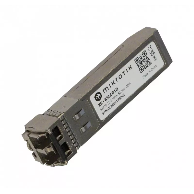 Mikrotik XS+85LC01D tinklo siųstuvas-imtuvas SFP28 25 Gbit/s 850 nm