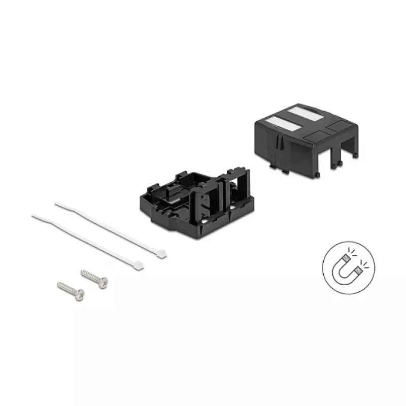 Snap-in rėmelis DeLOCK 85842 plastikinis juodas 545x573x324mm