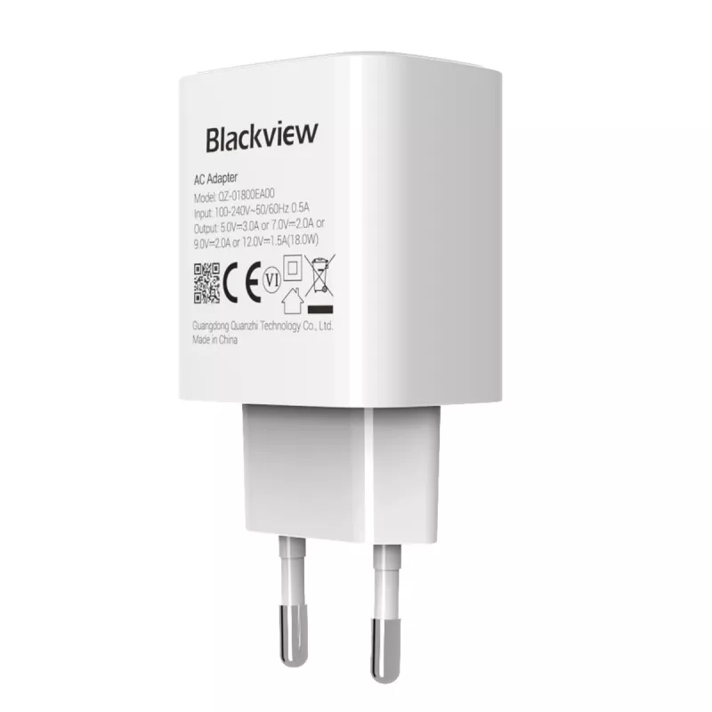 Įkroviklis Blackview CHAR-18W 18W galia — kompaktiškas USB sieninis įkroviklis mobiliesiems įrenginiams