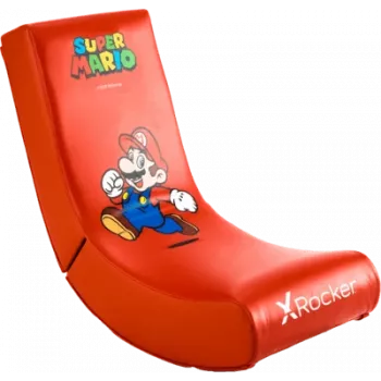 „X Rocker Video Rocker“ – „Mario“ – žaidimų kėdė – „Nintendo Switch“ – raudona – raudona – dirbtinė oda – putplastis – poliuretanas – dirbtinė oda (2020001)