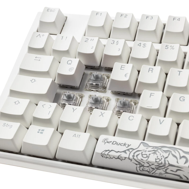Ducky One 3 Classic Pure White klaviatūra USB vokiška balta (DKON2108ST-PDEPDPWWWSC1)