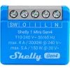 Išmanioji relės modulis Shelly 1 Mini Gen4, 1P 8A, Wi‑Fi/Matter/Zigbee/Bluetooth, 110–240V, kompaktiškas (2 vnt.)