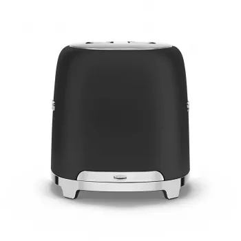Smeg 50's Style TSF01BLMEU skrudintuvas, 2 riekėms, juodas, nerūdijantis plienas