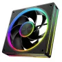 Korpuso ventiliatorius MODECOM VOLCANO LOOP 120 ARGB Reverse Fan Juoda 120 mm PWM 400–1400 RPM ARGB antraštė