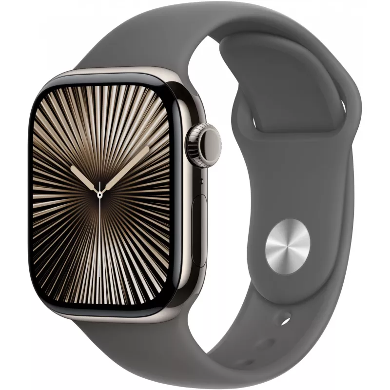 Apple Watch S10 Titanium Natural Cellular 42mm (Sport bracelet stone grey) M/L