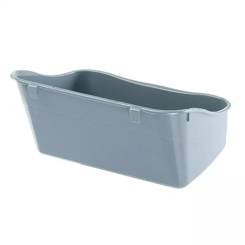 Atviras kampinis tualetas FERPLAST Rabbit triušiams plastikinis pilkas 370×270×185 mm